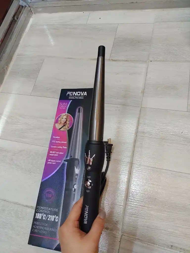 Pinza Para Cabello Pronova Color Negro Rizadora Pro-1853j
