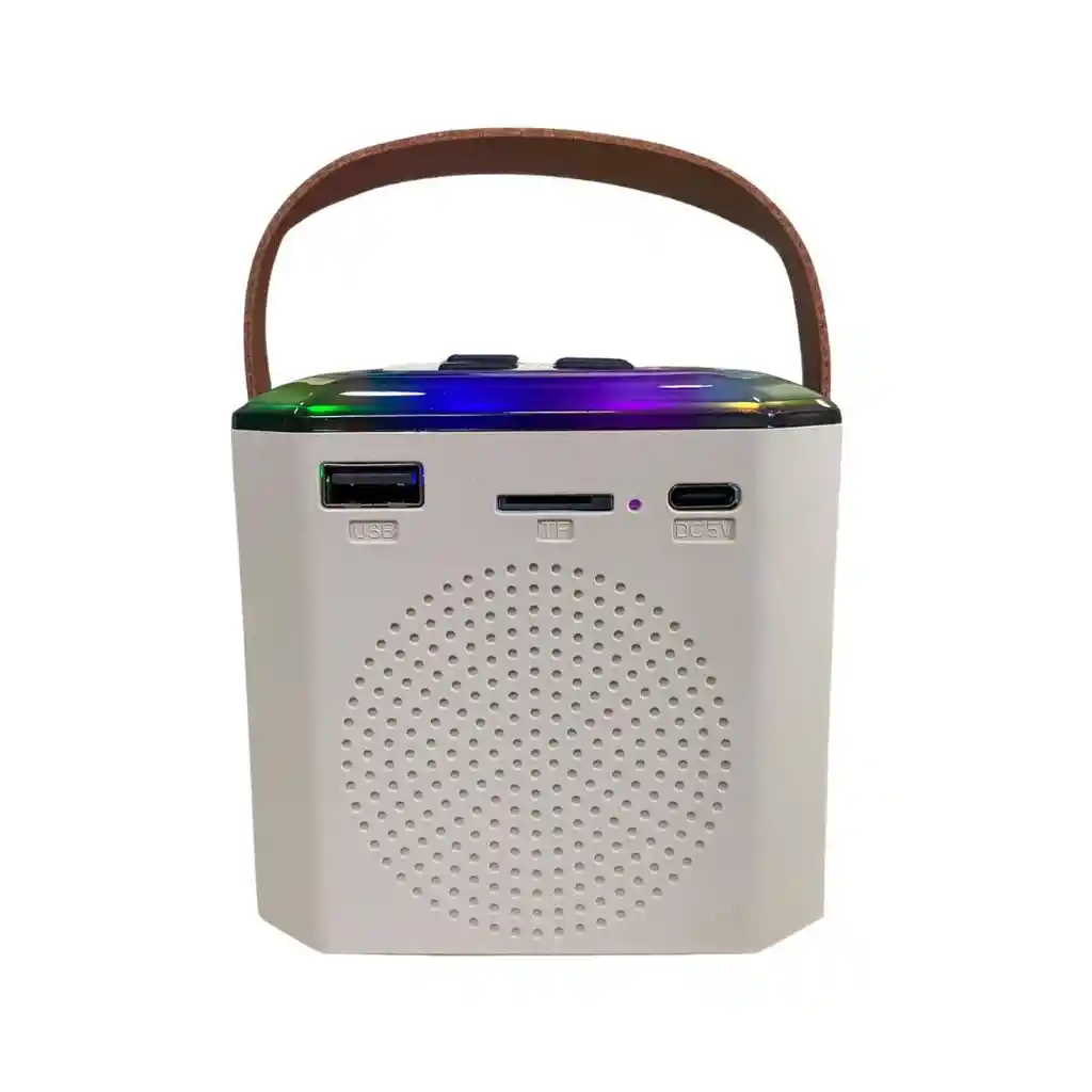 Parlante + 2 Micrófonos | Kit Karaoke Led | Para Niñas Y Niños