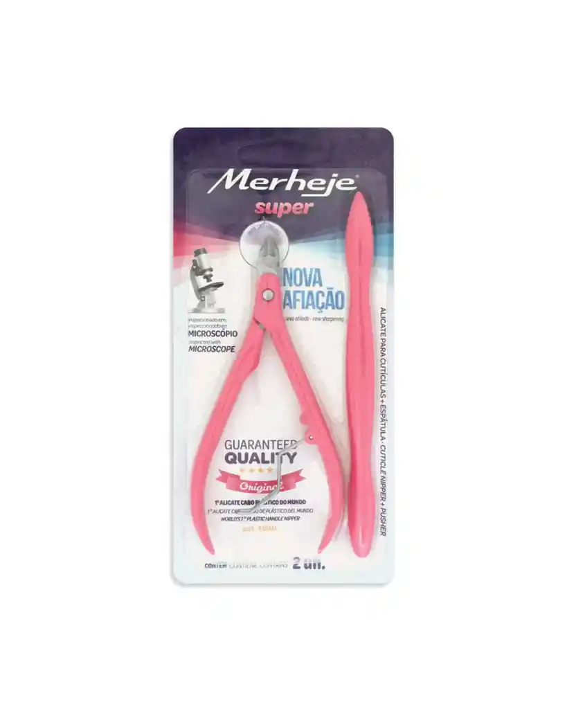 Alicate Corta Cuticula Con Espatula Para Uñas