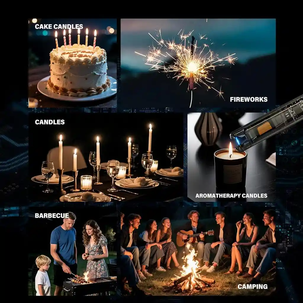 Encendedor Eléctrico Recargable Usb C Con Bloqueo De Seguridad