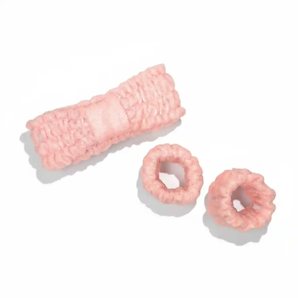 Set Diadema Balaca + Muñequeras Bandas Cuidado Facial