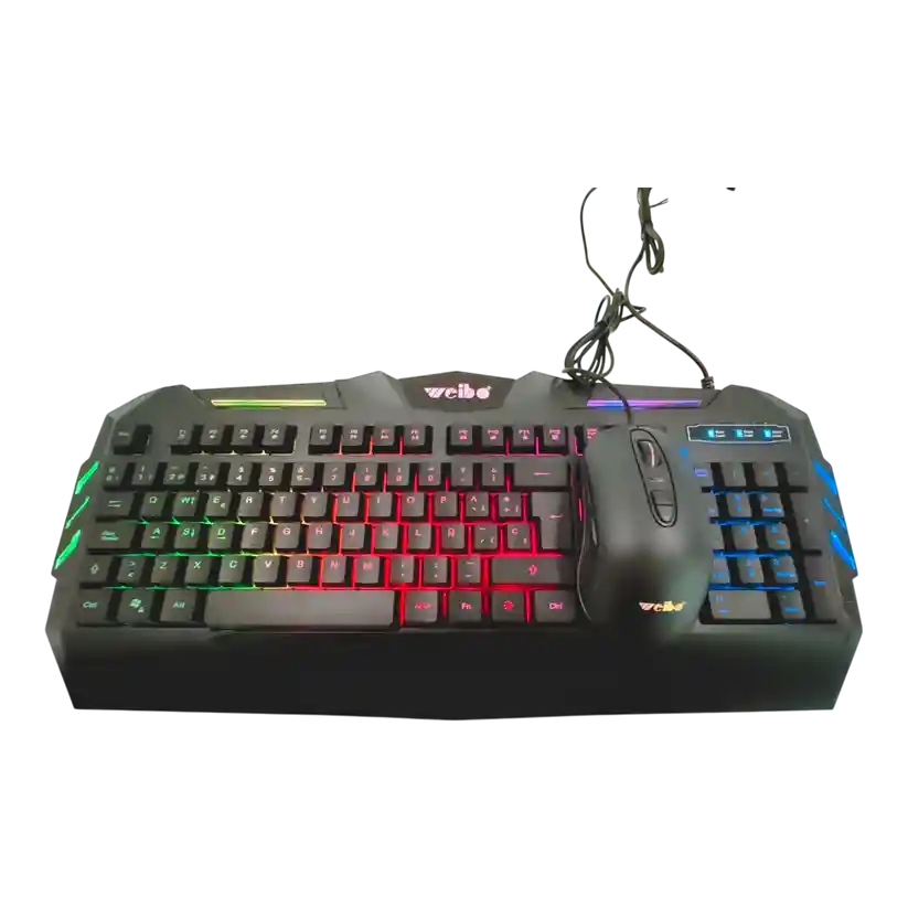 Combo Teclado Y Mouse Gamer De Cable Wb520