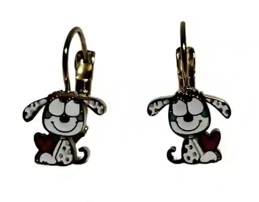 Aretes En Acero Diseño De Perro Para Niña