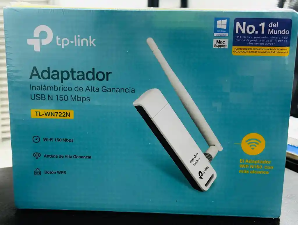 Antena De Red Usb Tp-link 150 Mbps