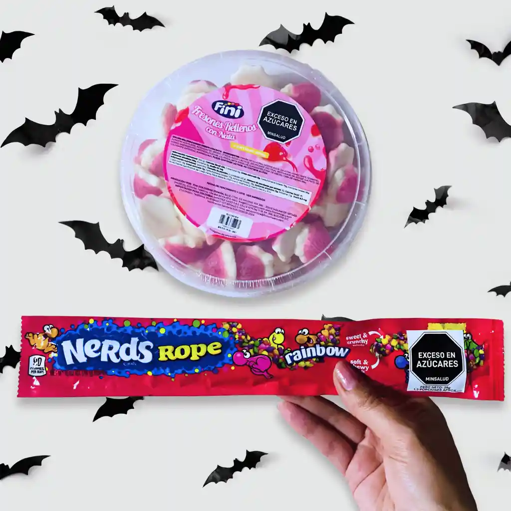 Combo Beso Fantasma | Fini Fresones Y Nerds Rope