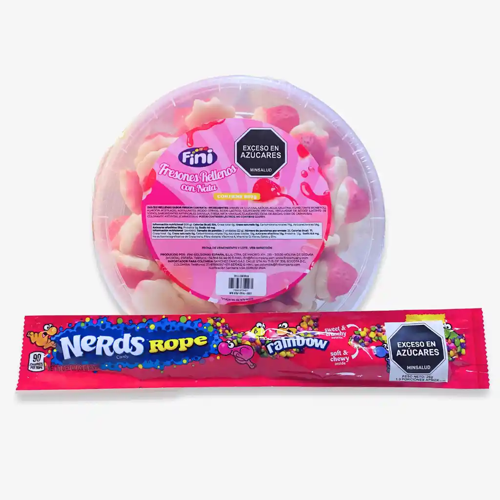 Combo Beso Fantasma | Fini Fresones Y Nerds Rope