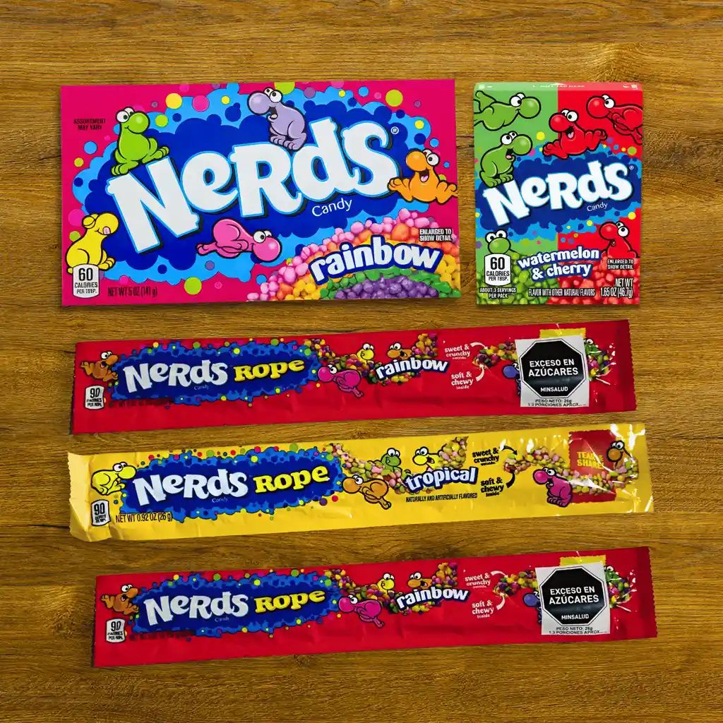 Combo Dulce Nerds | Caramelos Y Nerds Rope Surtidos