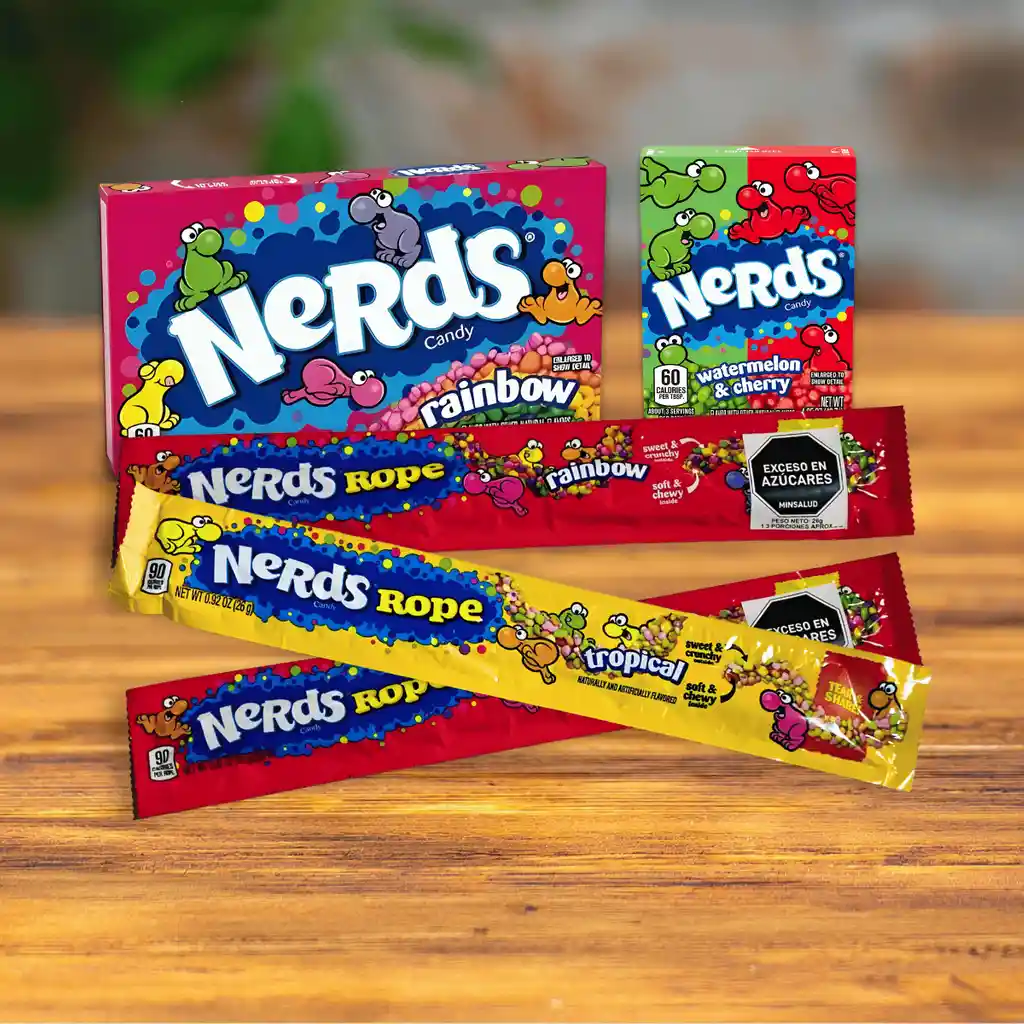 Combo Dulce Nerds | Caramelos Y Nerds Rope Surtidos