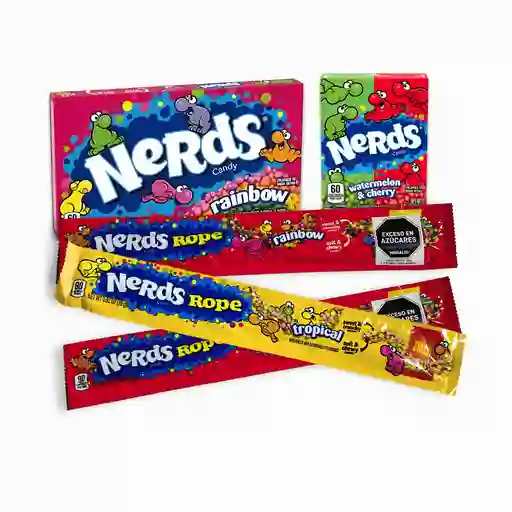 Combo Dulce Nerds | Caramelos Y Nerds Rope Surtidos