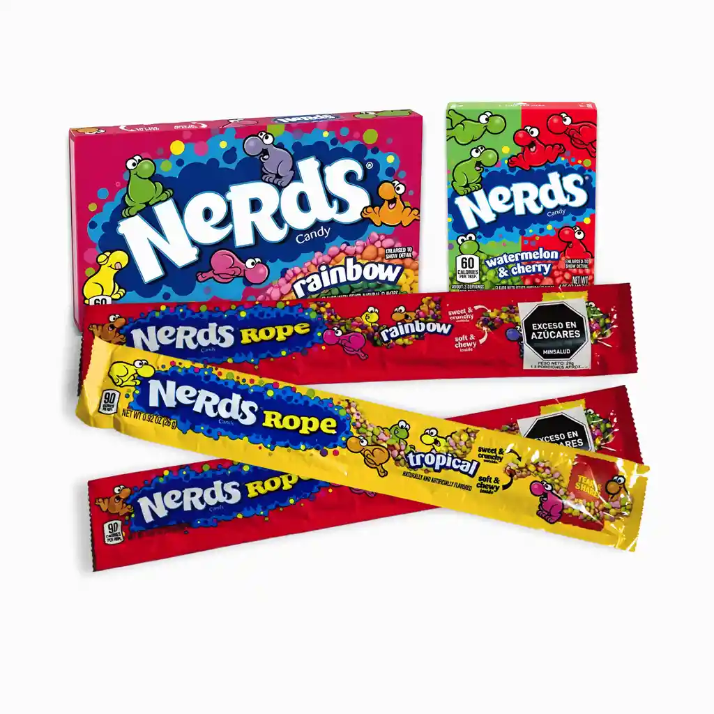 Combo Dulce Nerds | Caramelos Y Nerds Rope Surtidos