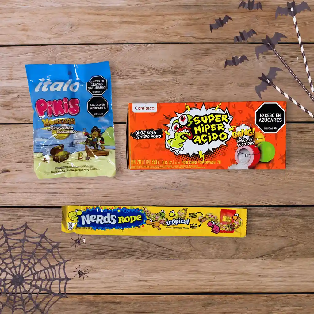Combo Halloween Caldero Encantado | Dulces Ácidos Y Chocolates Surtidos