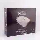 Cobija Electrica Expressions Doble 180x130cm Gris Poliester