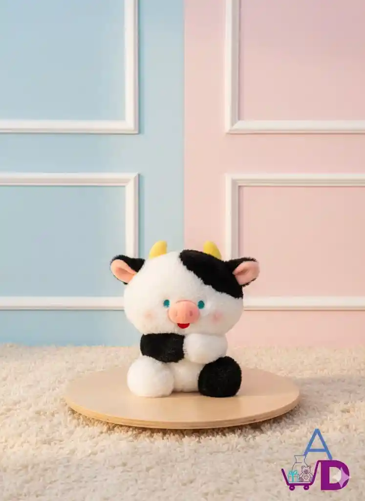 Peluche De Vaca Pequeña De Tercipelo