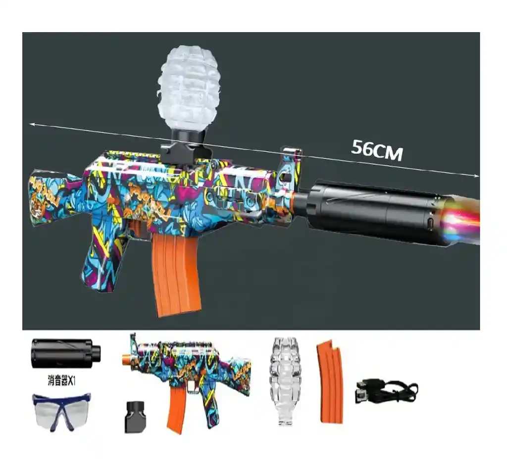 Rifle Zebbris Hidrogel Automáticaak47 Recargable Bolitas Gel - Segun Disponibilidad