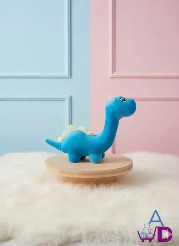 Peluche De Dinosaurio Mediano Cuello Largo De Tercipelo