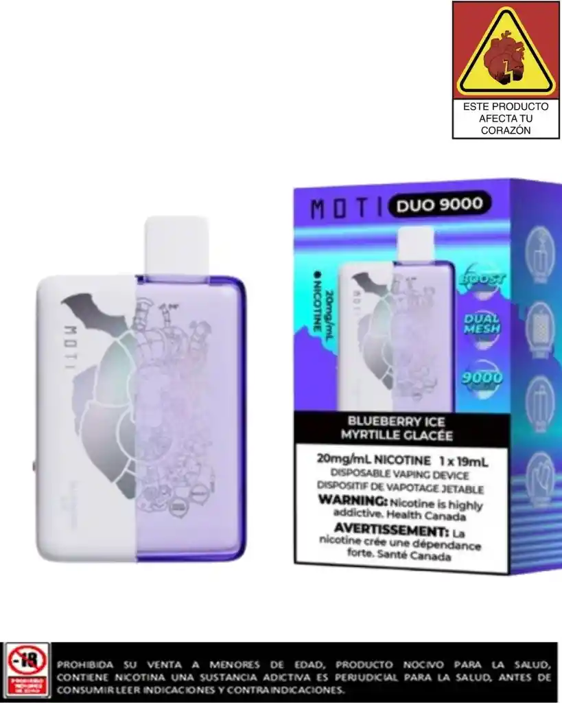 Vapeador Moti Blueberry Ice 9.000 Puffs