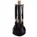 Juego De Utensilios De Cocina 7 Piezas Negro