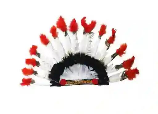 Diadema Balaca Corona Indigena Con Plumas
