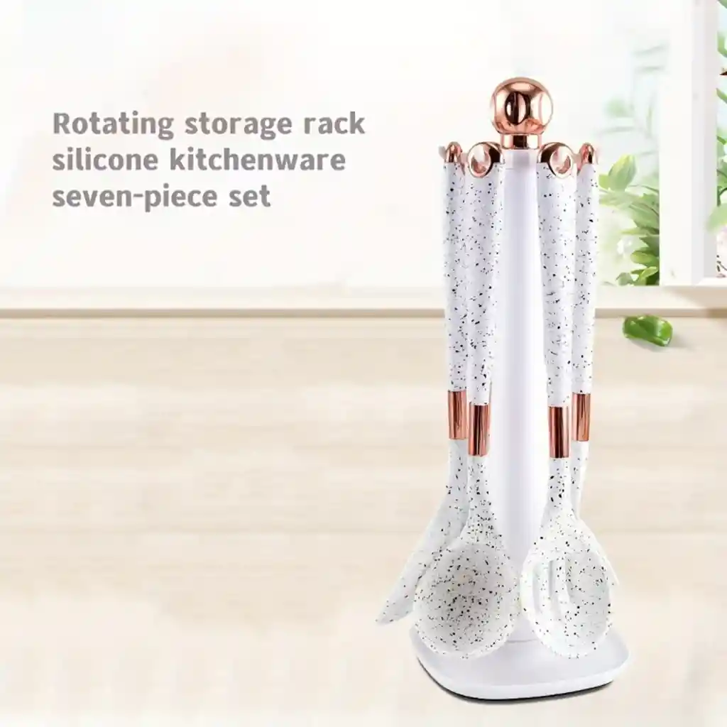 Juego De Utensilios De Cocina 7 Piezas Blanco