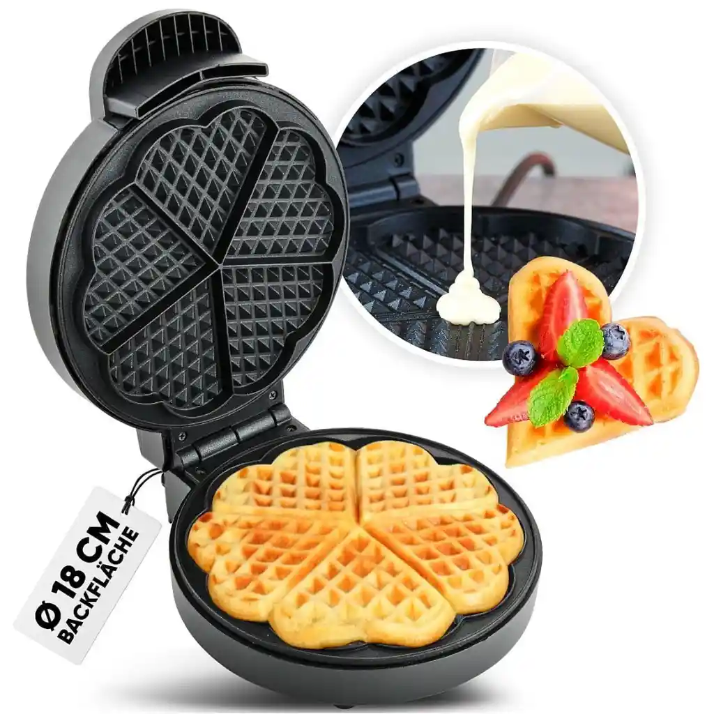 Waflera Antiadherente Corazón Hfb-5