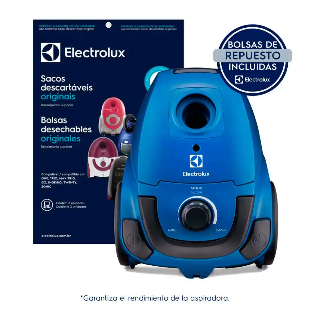 Aspiradora Electrolux Mas Bolsas Azul Rey 1400 W Son10+sbeon