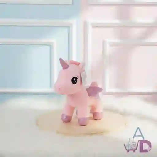 Peluche De Unicornio Rosado