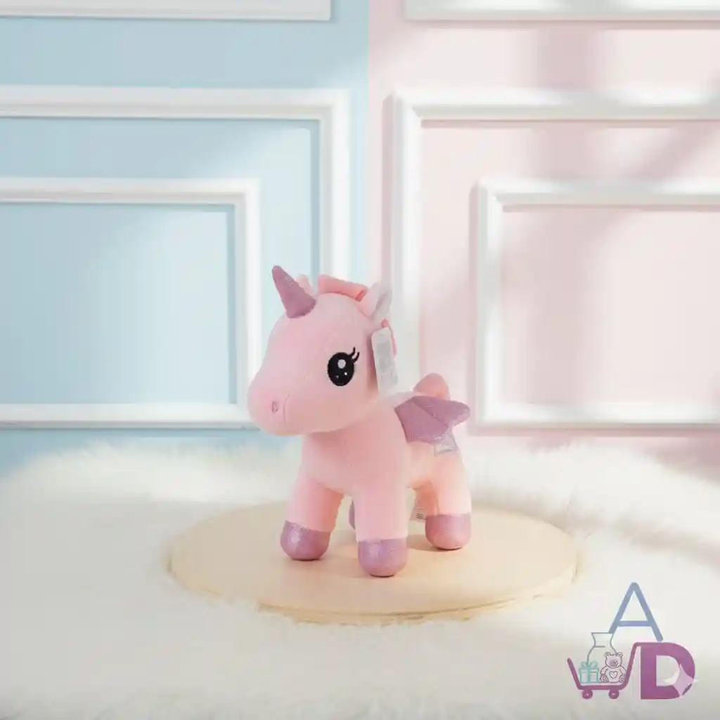 Peluche De Unicornio Rosado