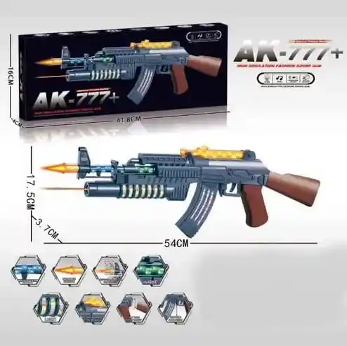Pistola Ak 777 Con Laser