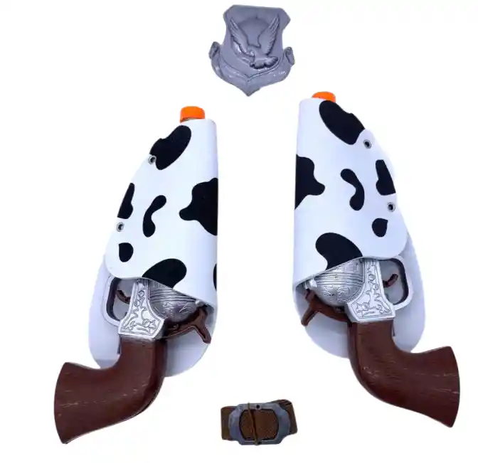 Pistola De Juguete Vaquero X2 Cowboy Halloween Disfraz
