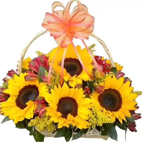 Canasta De Girasoles
