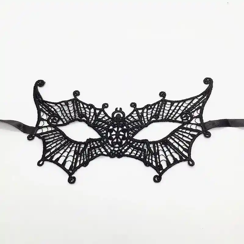Antifaz Negro Spider Halloween