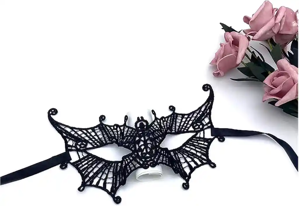 Antifaz Negro Spider Halloween