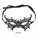 Antifaz Negro Spider Halloween