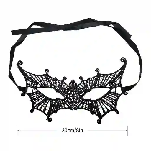 Antifaz Negro Spider Halloween