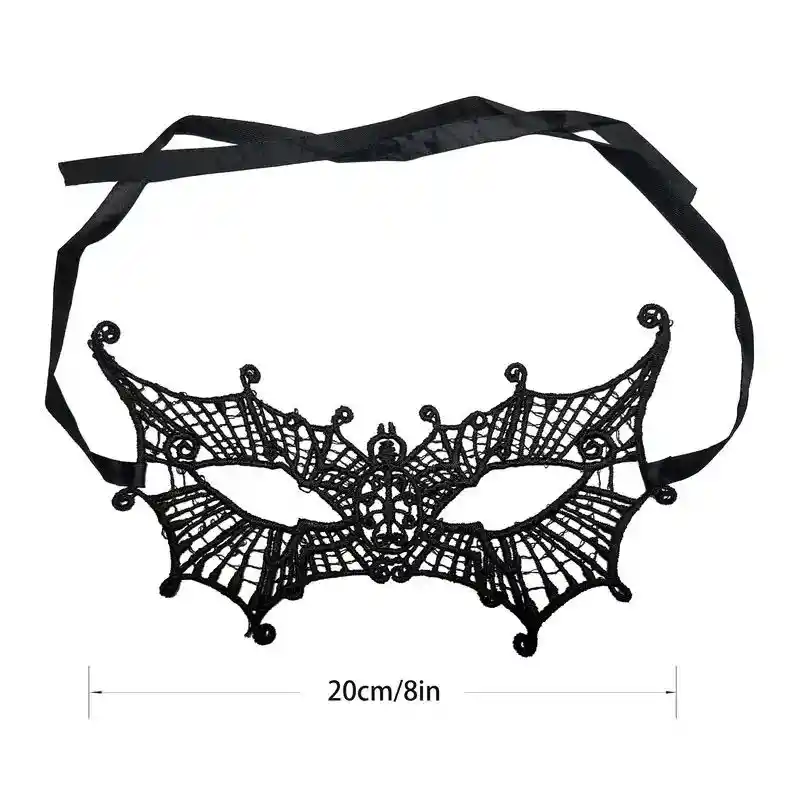 Antifaz Negro Spider Halloween