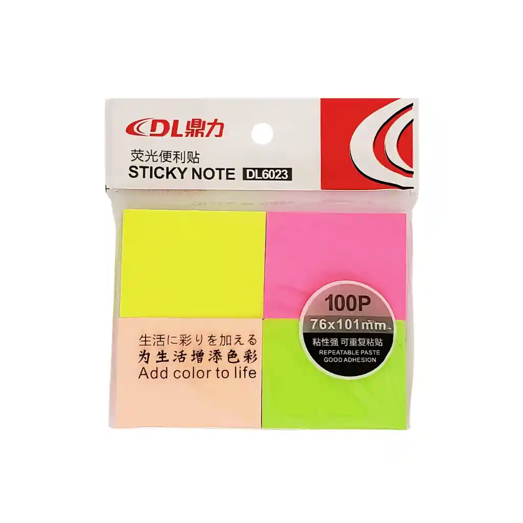 Nota Adhesiva Multicolor X 4 76x1 01