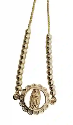 Manilla Pulsera En Acero Ajustable Dije De Virgen