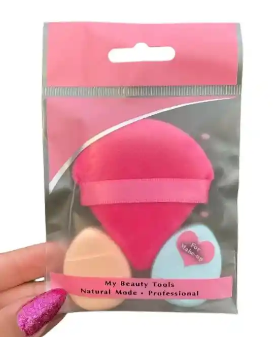 Kit De Borlas Para Maquillaje Para Aplicar Polvos X 3 Unidades