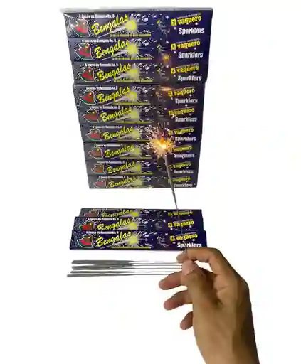 Chispitas Mariposa X 3 Cajas De 6 Unidades Bengala Mariposa Polvora Barita De Chispas Chispa Mariposa