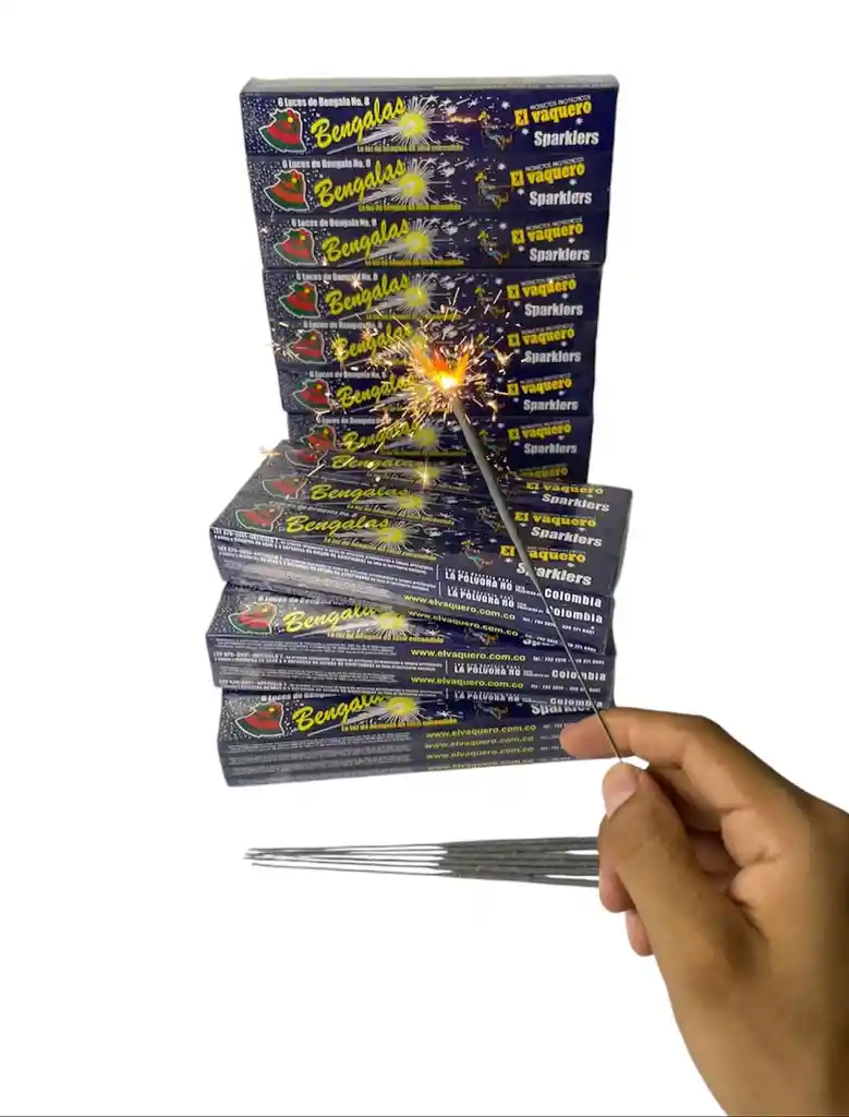 Chispitas Mariposa X 36 Cajas De 6 Unidades Bengala Mariposa Polvora Barita De Chispas Chispa Mariposa