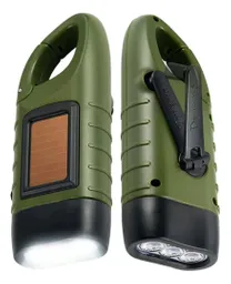 Linterna Recargable Solar Con Manivela Dinamo