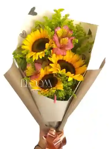 Flores Girasoles X3 Bello Detalle