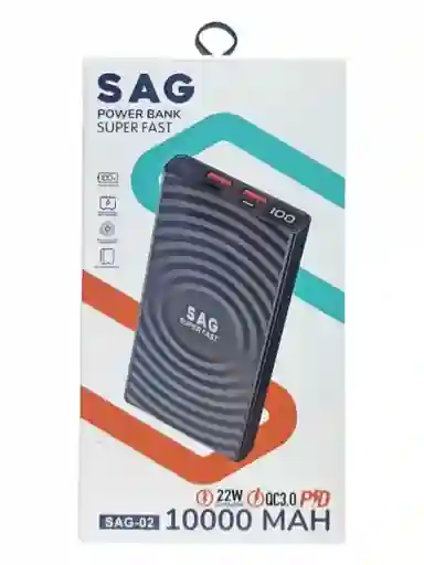 Power Bank Sag-02 10000mah Recargable