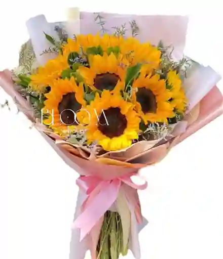 Flores Girasoles En Bouquet Imperial