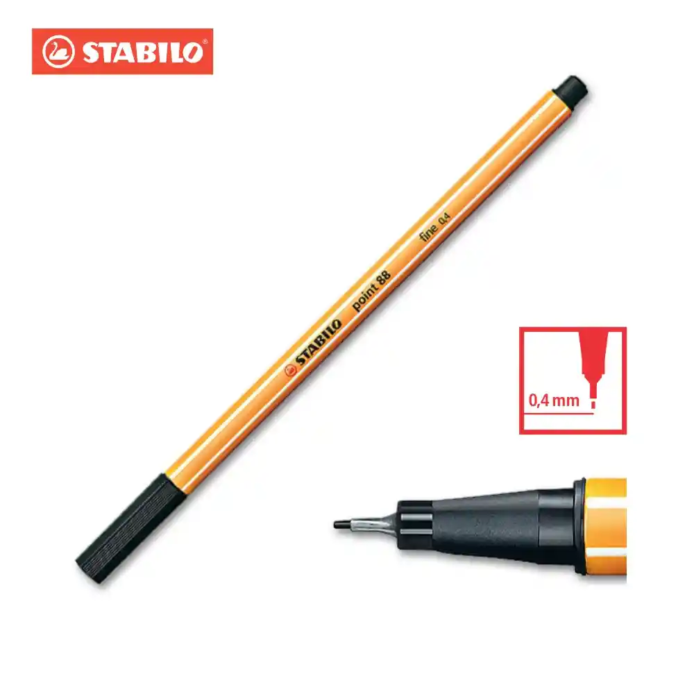 Plumígrafo Stabilo Point 88 Estuche Surtido X 40 Unds