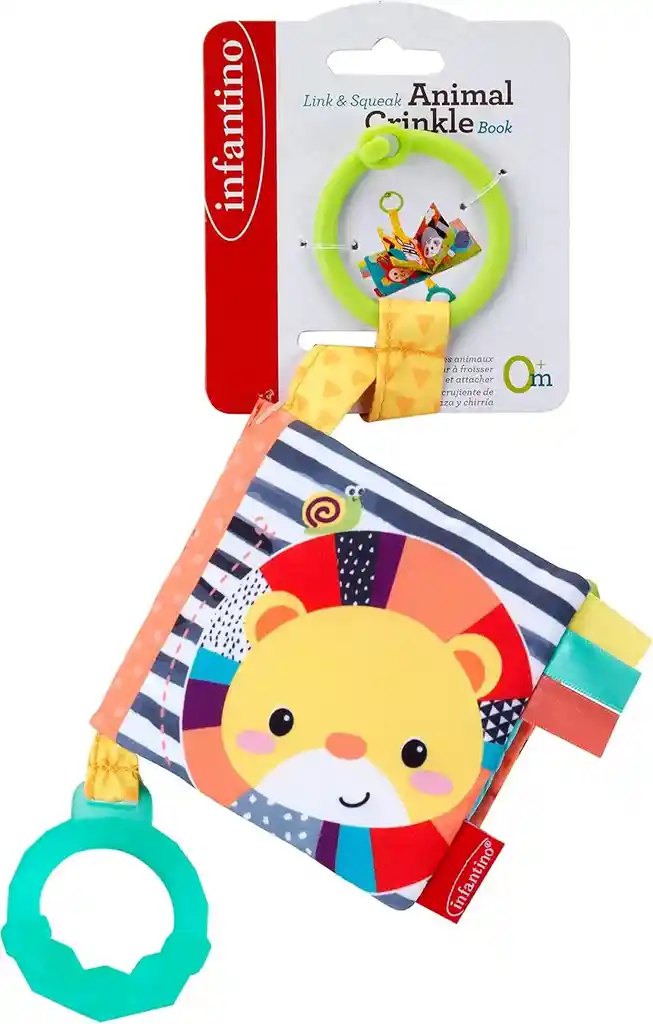 Libro Para Bebe En Tela Mordedor Texturas Y Figuras Animales