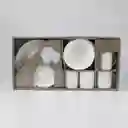 Vajilla Expressions Redonda Blanco 16 Pz Vidrio Opal