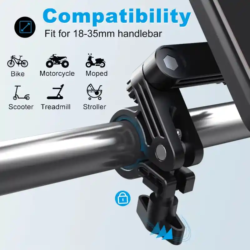 Holder Soporte Celular Impermeable Magnetico Rigido Moto Pro