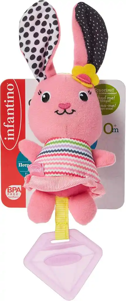 Juguete Bebé Mordedor Estimulación Temprana Conejo Texturas