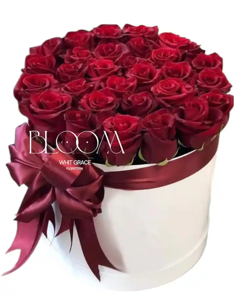 Flores Rosas Rojas En Cilindro